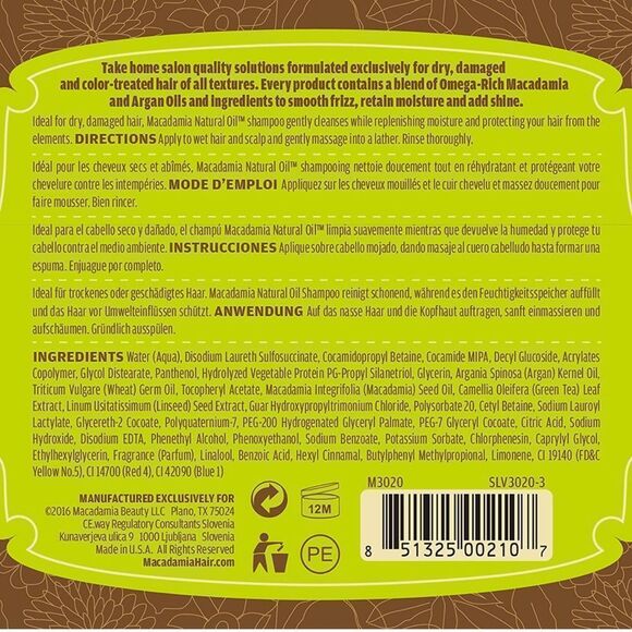 NWT Macadamia Natural Oil Rejuvenating Shampoo - Picture 5 of 7